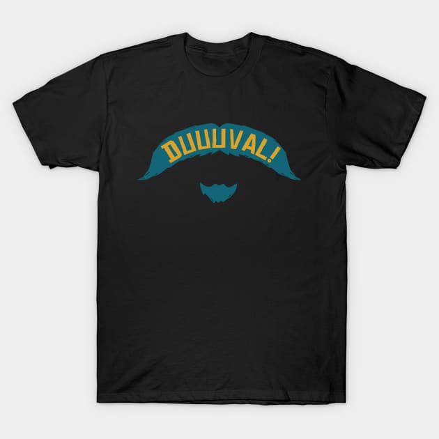 DUUUVAL Mustache - Black T-Shirt by KFig21